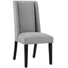 Modway Baron Modern Tall Back Wood Upholstered Fabric Four Dining Chairs in Light Gray MDY-EEI-3503-LGR