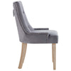 Pose Performance Velvet Dining Chair Set of 2 by Modway| Gray