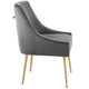 Discern Upholstered Performance Velvet Dining Chair by Modway| Gray