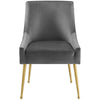 Discern Upholstered Performance Velvet Dining Chair by Modway| Gray