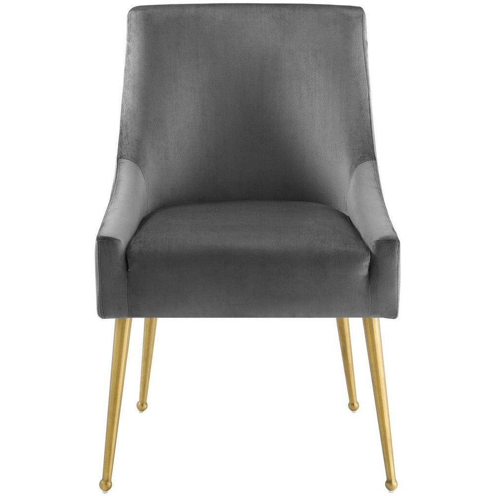 Discern Upholstered Performance Velvet Dining Chair by Modway| Gray