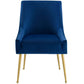 Modway Discern Upholstered Performance Velvet Dining Chair Navy MDY-EEI-3508-NAV