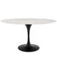 Lippa 60" Oval Artificial Marble Dining Table