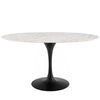 Lippa 60" Oval Artificial Marble Dining Table