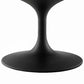 Modway Lippa Mid-Century Modern 42’’ Oval Coffee Table in Black White MDY-EEI-3533-BLK-WHI