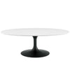 Lippa 48" Oval-Shaped Wood Top Coffee Table