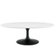 Lippa 48" Oval-Shaped Wood Top Coffee Table