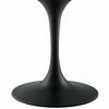 Modway Lippa 60’’ Rectangle Wood Dining Table Black Base MDY-EEI-3541-BLK-WHI