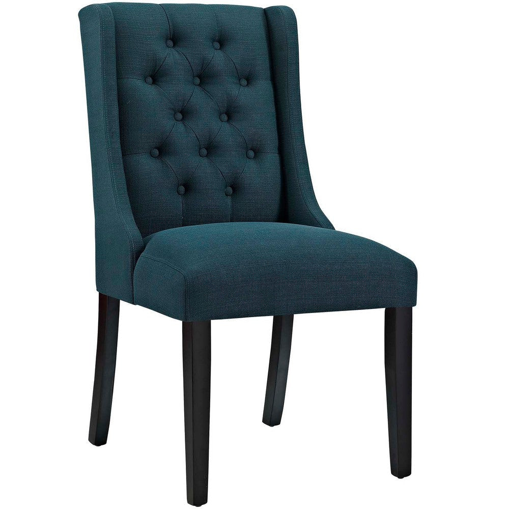 Modway Baronet Modern Tufted Upholstered Fabric Parsons Two Kitchen and Dining Room Chairs in Azure MDY-EEI-3557-AZU