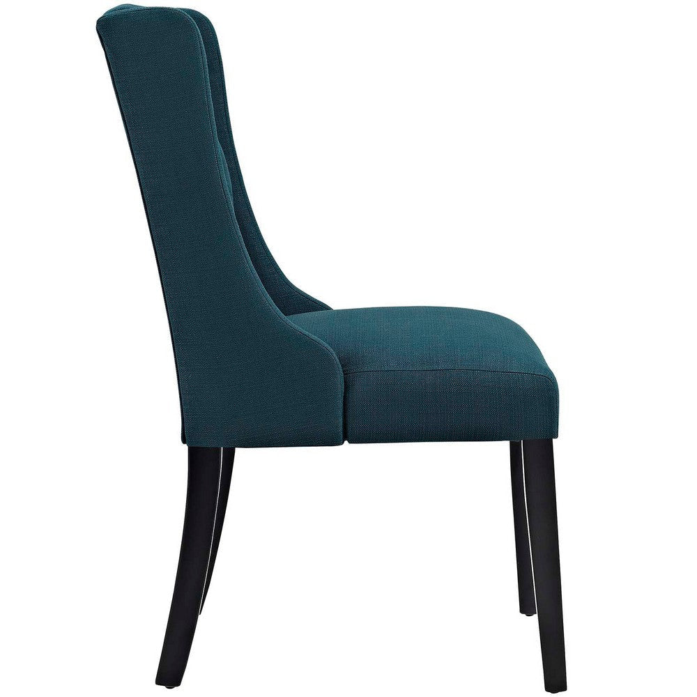 Modway Baronet Modern Tufted Upholstered Fabric Parsons Two Kitchen and Dining Room Chairs in Azure MDY-EEI-3557-AZU