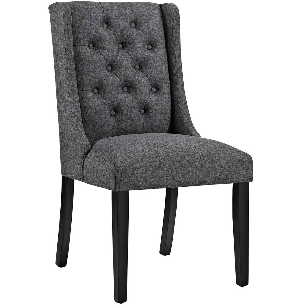 Modway Baronet Button Tufted Fabric Dining Chair - Set of 4 Grey MDY-EEI-3558-GRY