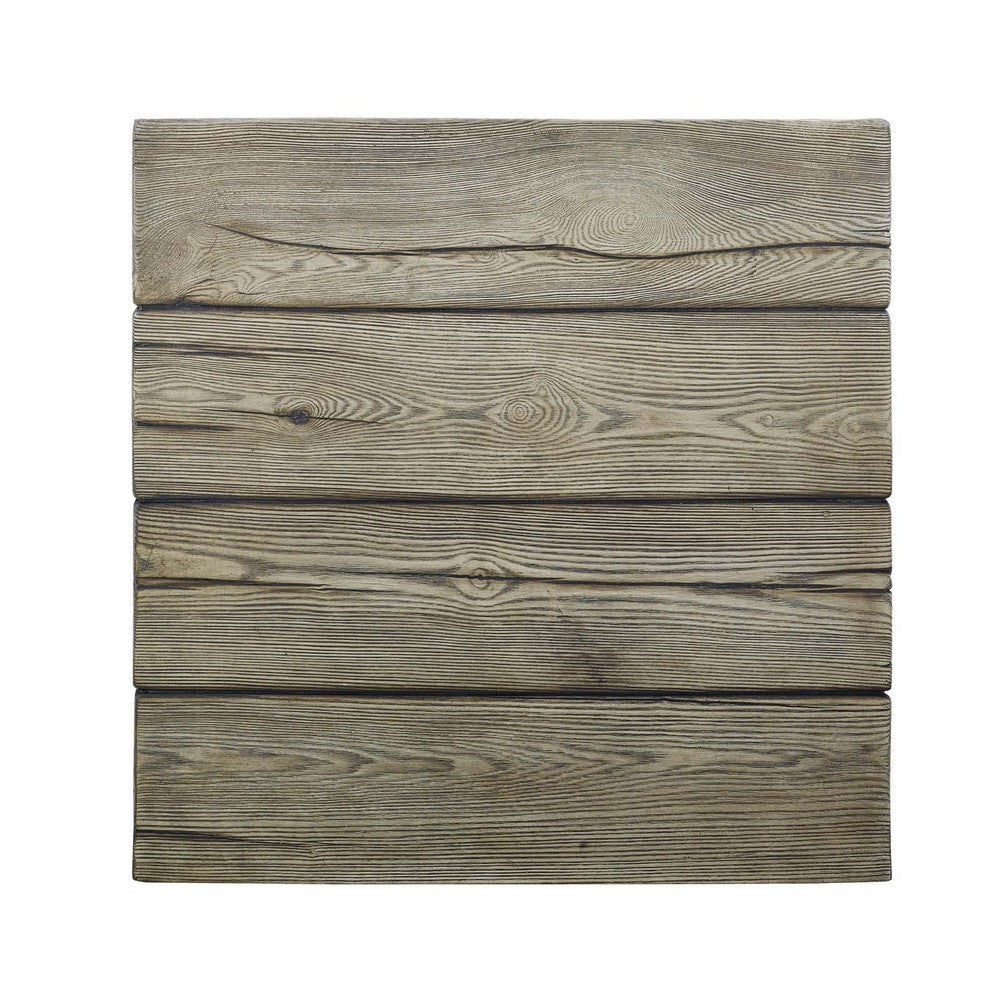 Manteo Rustic Coastal Outdoor Patio Side Table by Modway| Gray