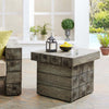 Manteo Rustic Coastal Outdoor Patio Side Table - No Shipping Charges