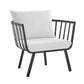 Riverside Outdoor Patio Aluminum Armchair - No Shipping Charges