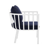Riverside Outdoor Patio Aluminum Armchair by Modway| Blue