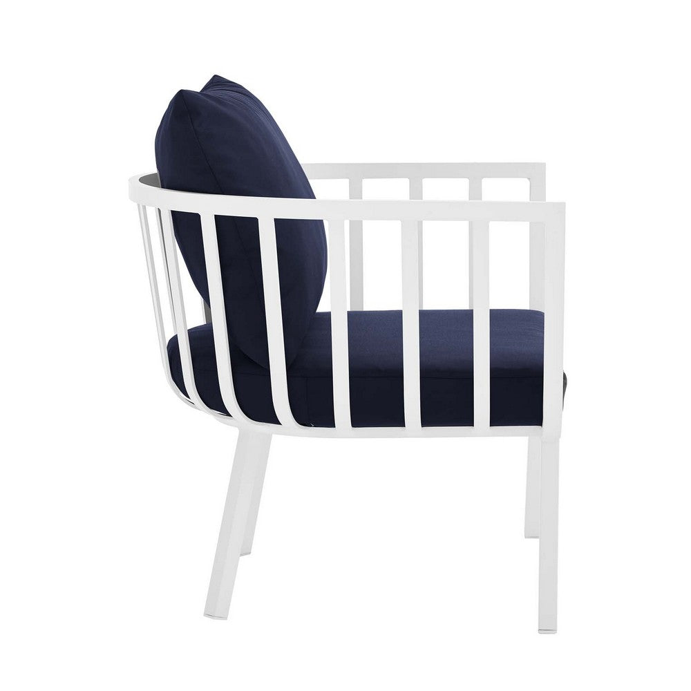 Riverside Outdoor Patio Aluminum Armchair by Modway| Blue