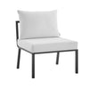 Riverside Outdoor Patio Aluminum Armless Chair - No Shipping Charges