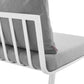 Riverside Outdoor Patio Aluminum Armless Chair - No Shipping Charges