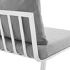 Riverside Outdoor Patio Aluminum Armless Chair - No Shipping Charges MDY-EEI-3567-SLA-CHA