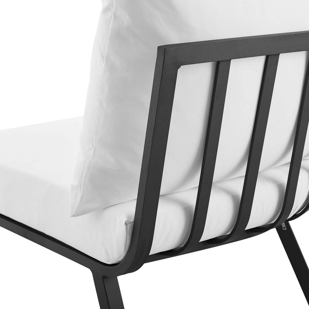 Riverside Outdoor Patio Aluminum Corner Chair by Modway| White