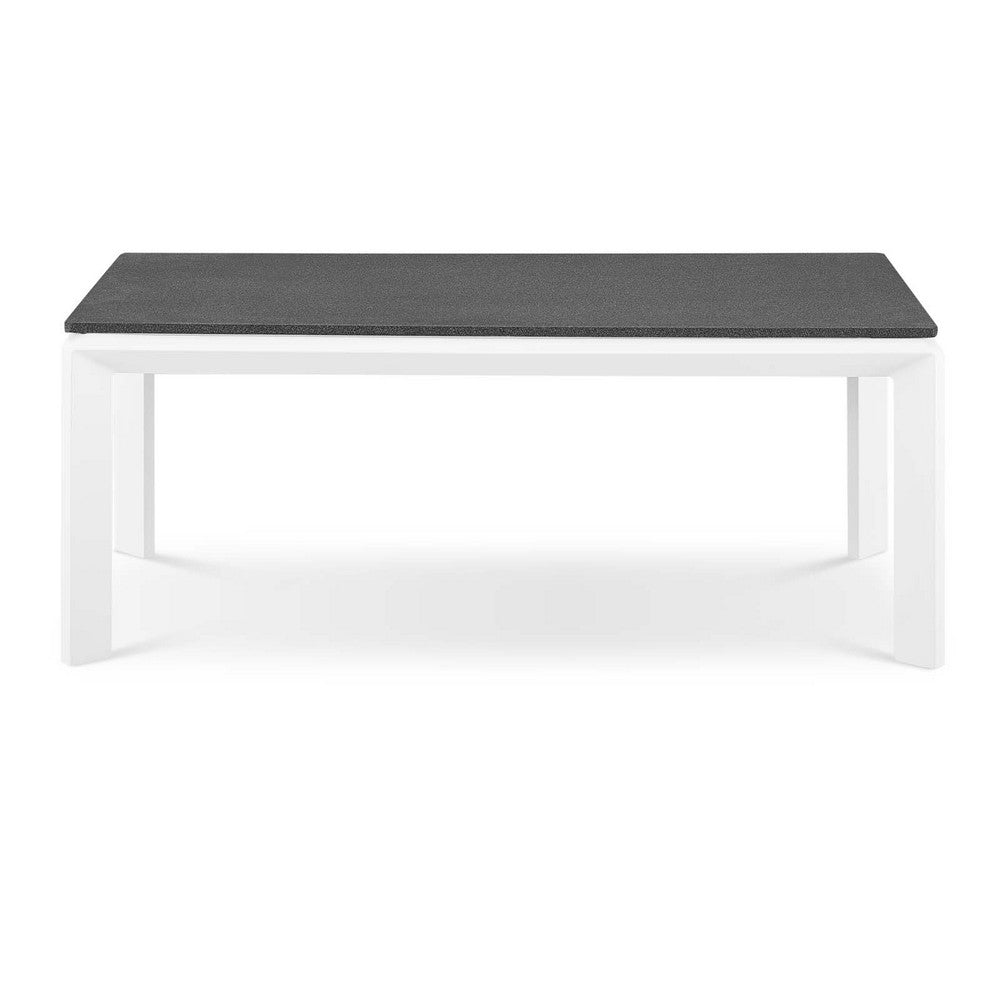 Riverside Aluminum Outdoor Patio Coffee Table by Modway| White