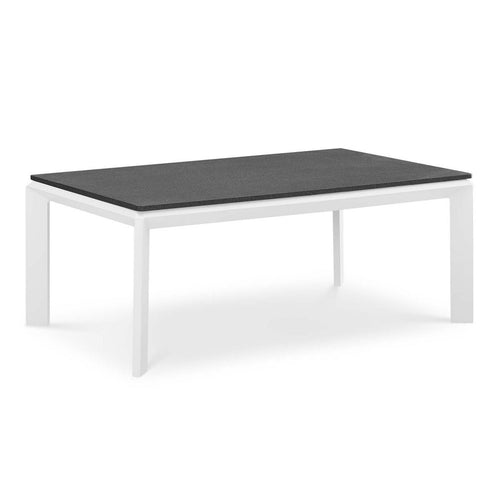 Riverside Aluminum Outdoor Patio Coffee Table by Modway| White