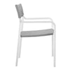 Raleigh Stackable Outdoor Patio Aluminum Dining Armchair by Modway| Gray