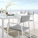 Raleigh Stackable Outdoor Patio Aluminum Dining Armchair by Modway| Gray
