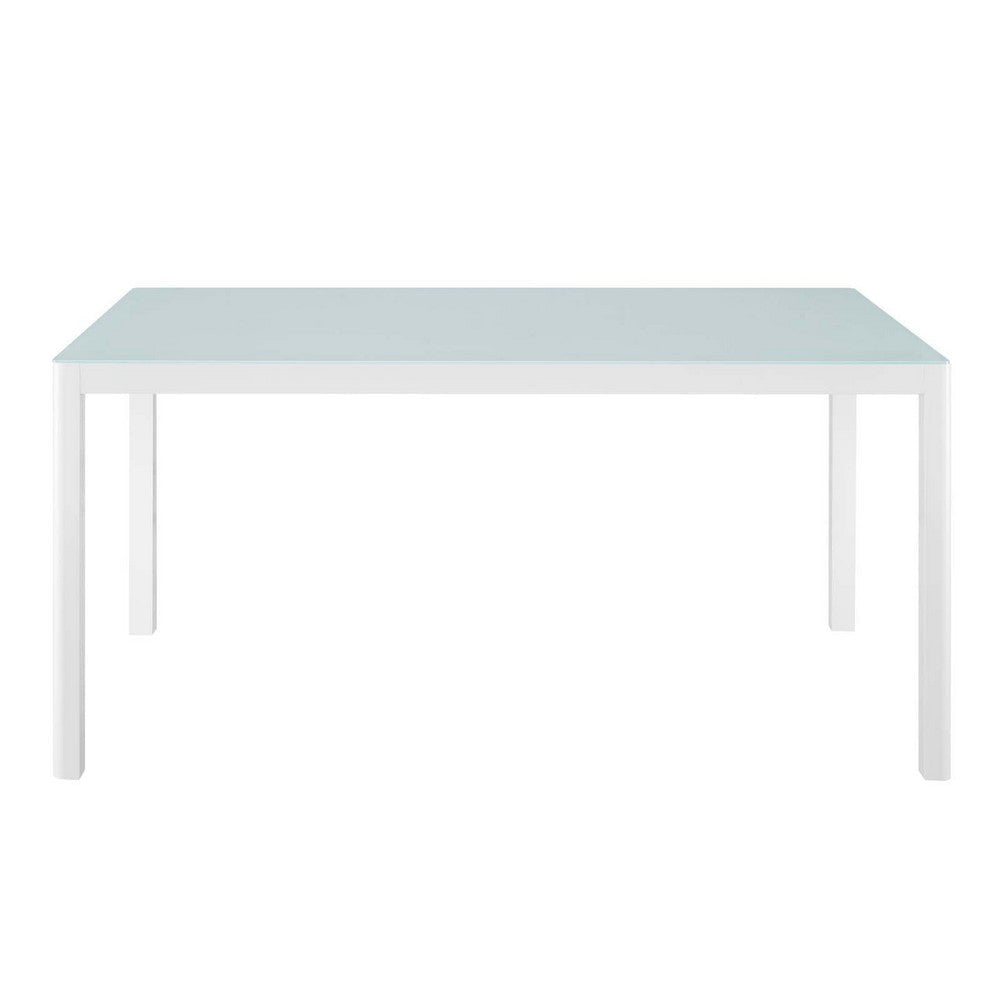 Raleigh 59" Outdoor Patio Aluminum Dining Table - No Shipping Charges