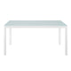 Raleigh 59’ Outdoor Patio Aluminum Dining Table - No Shipping Charges MDY-EEI-3576-WHI