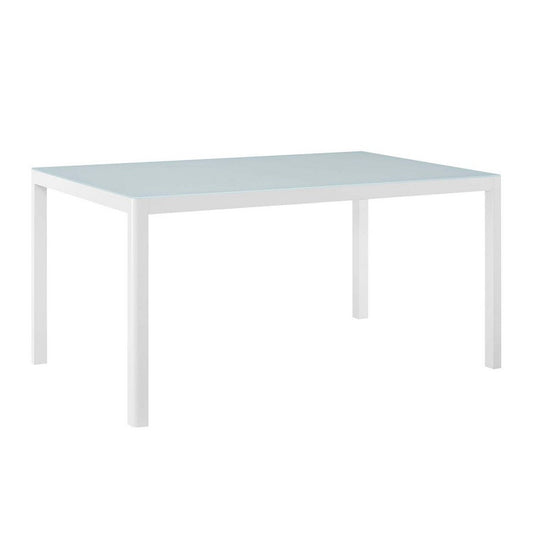 Raleigh 59" Outdoor Patio Aluminum Dining Table - No Shipping Charges