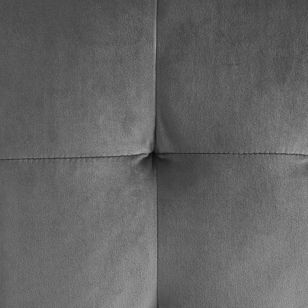 Modway EEI-3577-GRY Contour Tufted Button Cube Performance Velvet Ottoman Gray 15.5’’L x 15.5’’H