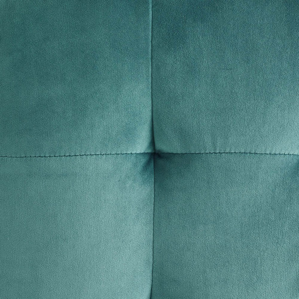 Modway Contour Tufted Button Cube Performance Velvet Ottoman Teal 15.5’’L x 15.5’’H MDY-EEI-3577-TEA