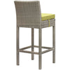 Conduit Outdoor Patio Wicker Rattan Bar Stool Set of 2 by Modway| Green