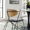 Prevail Black Frame Dining and Accent Performance Velvet Chair  - No Shipping Charges