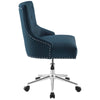 Regent Tufted Button Swivel Upholstered Fabric Office Chair by Modway| Blue