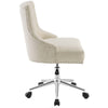 Regent Tufted Button Swivel Upholstered Fabric Office Chair - No Shipping Charges