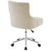 Regent Tufted Button Swivel Upholstered Fabric Office Chair - No Shipping Charges MDY-EEI-3609-AZU