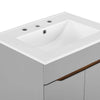 Modway Harvest Mid-Century Bathroom Vanity Cabinet 24 Inch Gray White MDY-EEI-3633-GRY-WHI