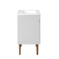 Modway Harvest Mid-Century Bathroom Vanity Cabinet 24 Inch Gray White MDY-EEI-3633-GRY-WHI