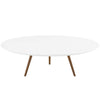 Lippa 48" Round Wood Coffee Table with Tripod Base by Modway| White