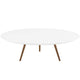 Lippa 48" Round Wood Coffee Table with Tripod Base by Modway| White