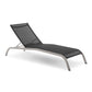 Savannah Mesh Chaise Outdoor Patio Aluminum Lounge Chair - No Shipping Charges