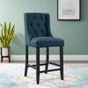 Baronet Tufted Button Upholstered Fabric Counter Stool - No Shipping Charges