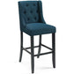 Baronet Tufted Button Upholstered Fabric Bar Stool - No Shipping Charges