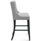 Baronet Tufted Button Upholstered Fabric Bar Stool - No Shipping Charges