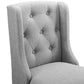 Baronet Tufted Button Upholstered Fabric Bar Stool - No Shipping Charges