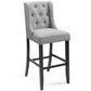 Baronet Tufted Button Upholstered Fabric Bar Stool - No Shipping Charges