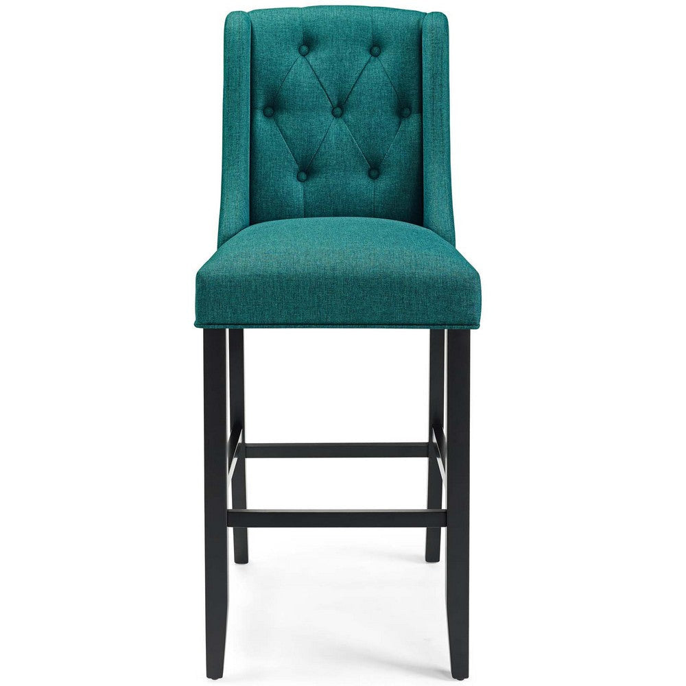 Baronet Tufted Button Upholstered Fabric Bar Stool - No Shipping Charges MDY-EEI-3741-AZU