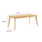 Oracle 69" Rectangle Dining Table - No Shipping Charges